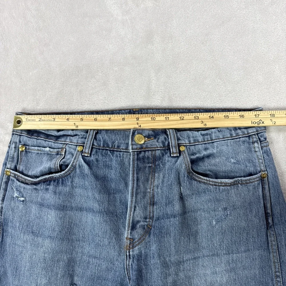 Banana Republic Skinny Jeans Distressed Men's Size 35X36 Med Wash Button Fly